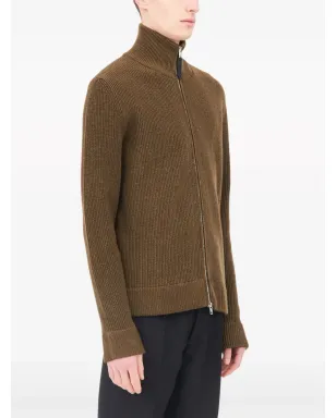 Maison Margiela リブ編みジップアップカーディガン - サムネイル3
