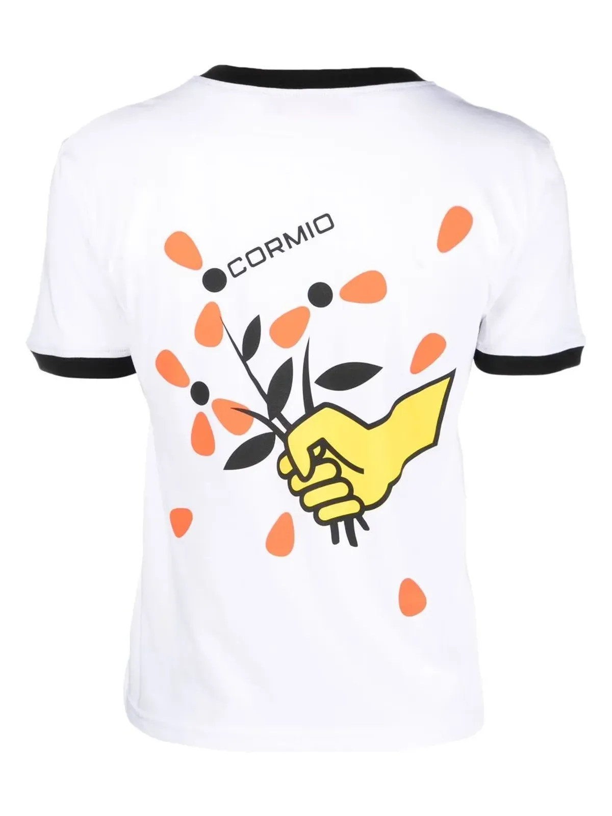 CORMIO Mazzolino Fiori リンガーTシャツ - 画像2