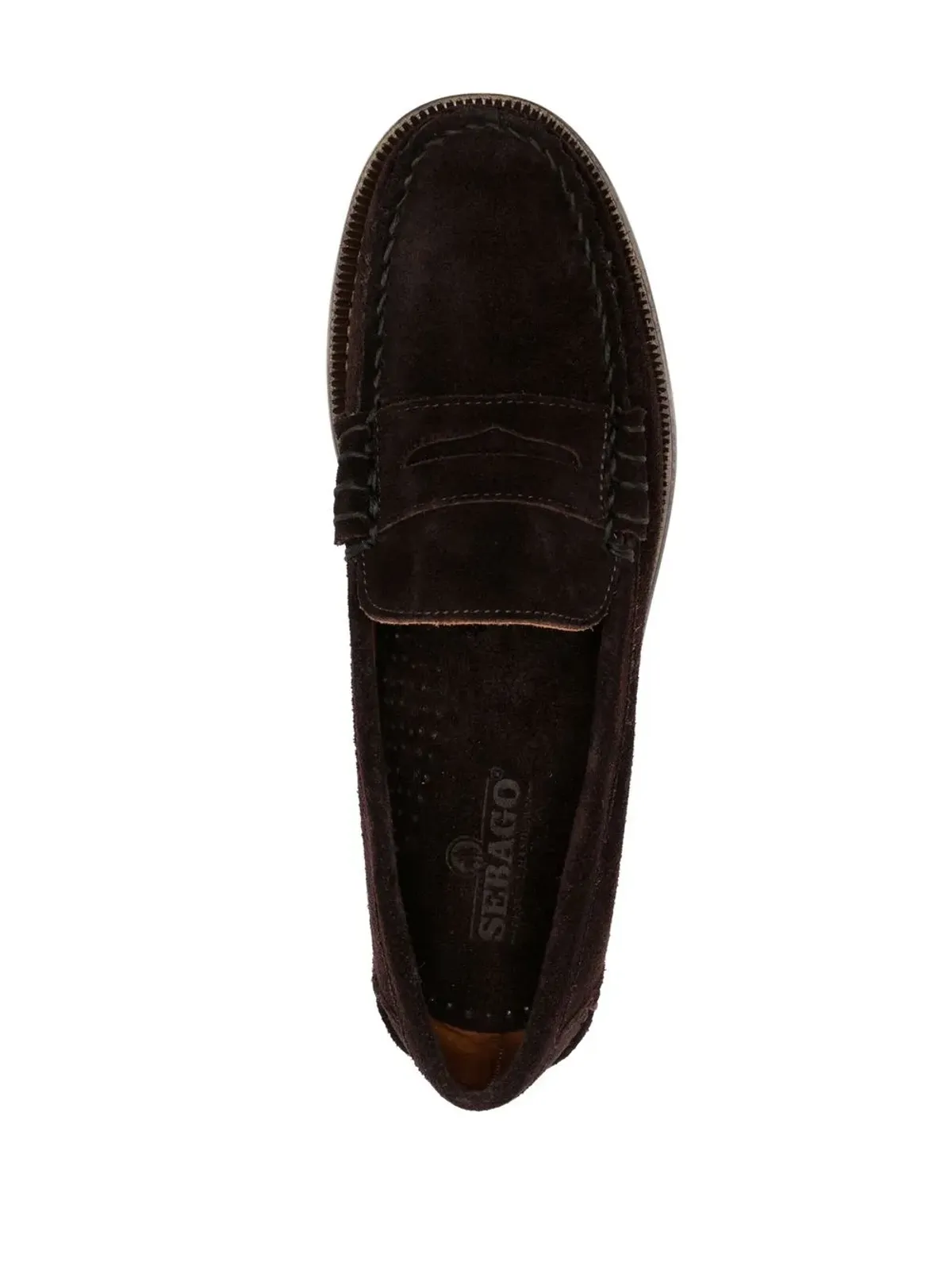 Sebago ラウンドトゥ ペニーローファー ブラウン - 画像4