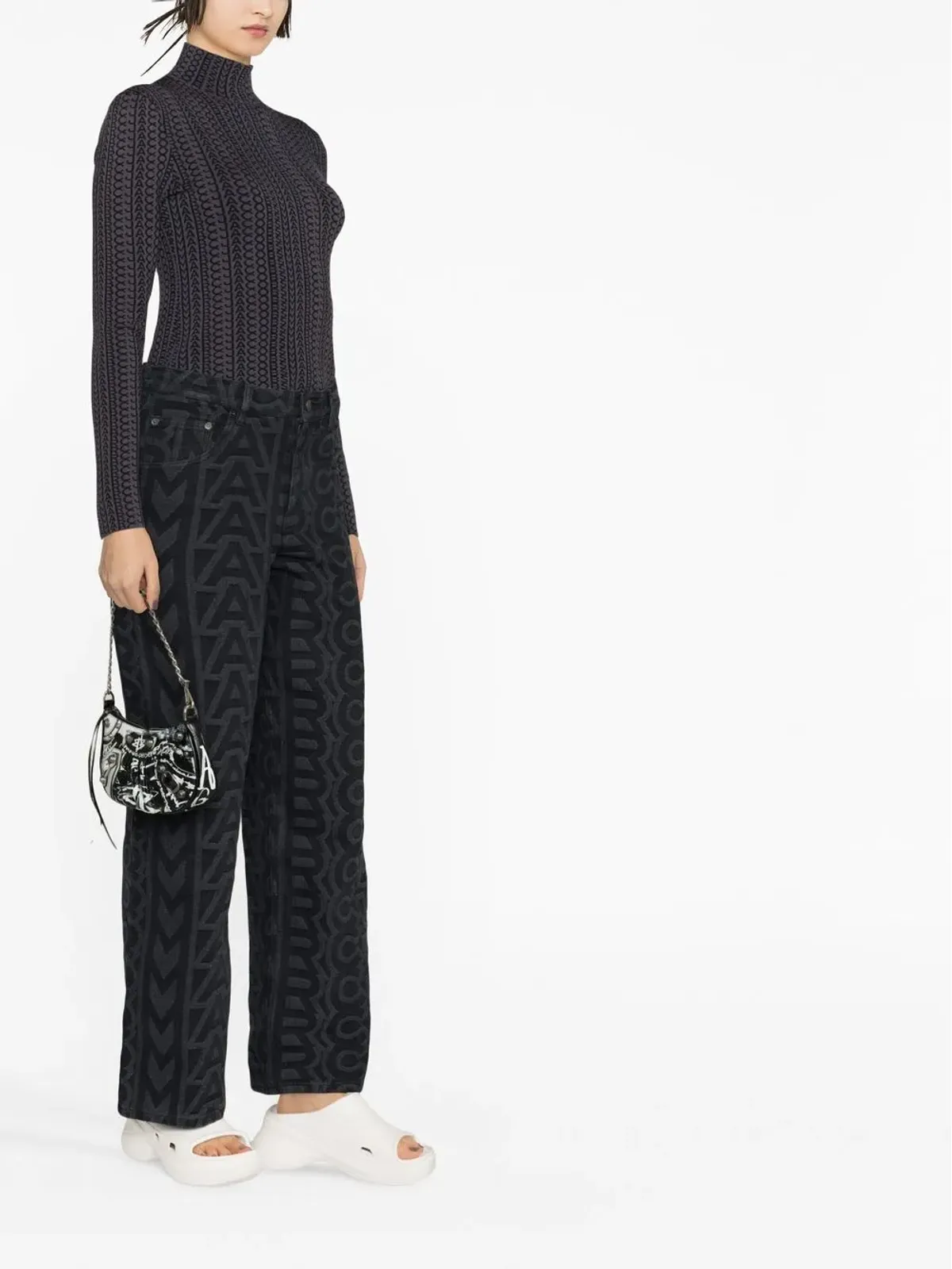 Marc Jacobs モノグラム コンパクトニット モックネック ジャンパー - 画像4