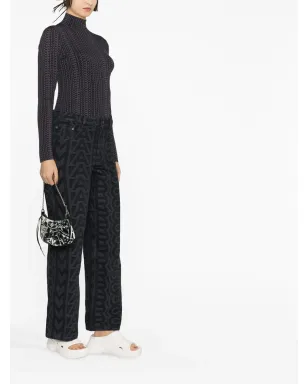 Marc Jacobs モノグラム コンパクトニット モックネック ジャンパー - サムネイル4