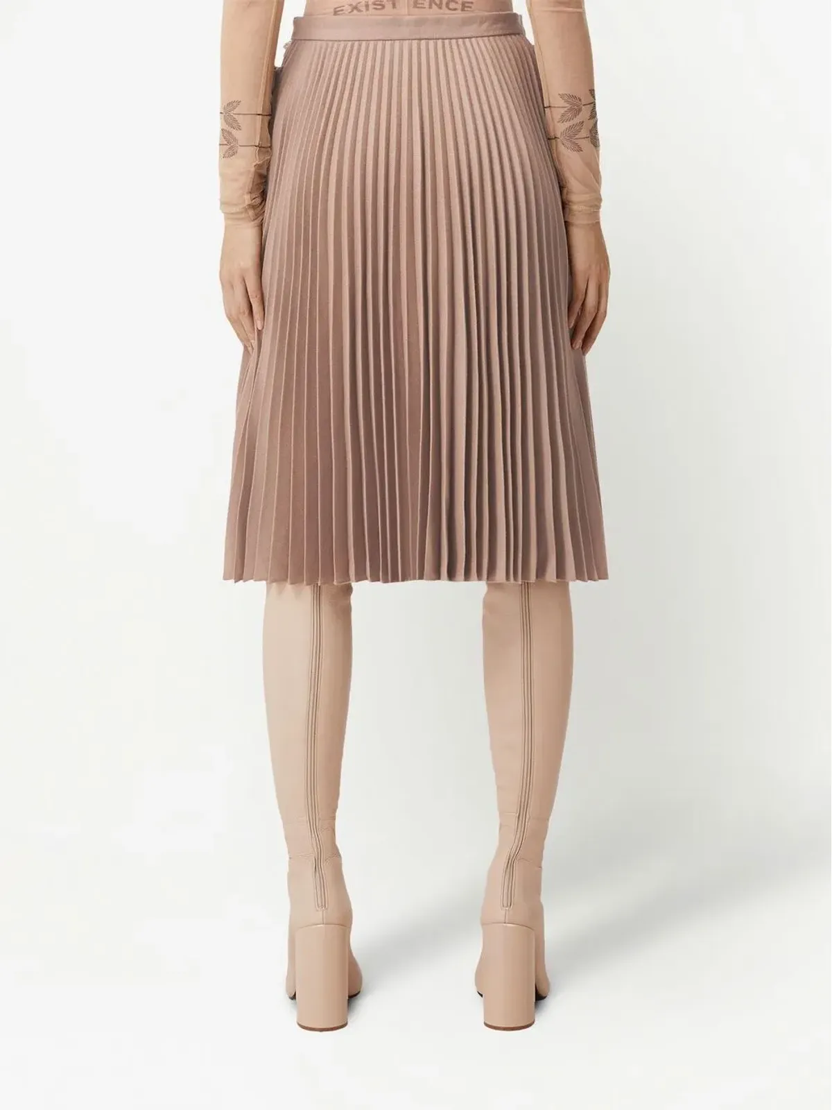 Burberry プリーツパネルドキルトスカート - 画像4