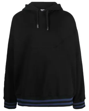 Versace Jeans Couture ロゴプリント・ストライプトリム・フーディ - サムネイル1