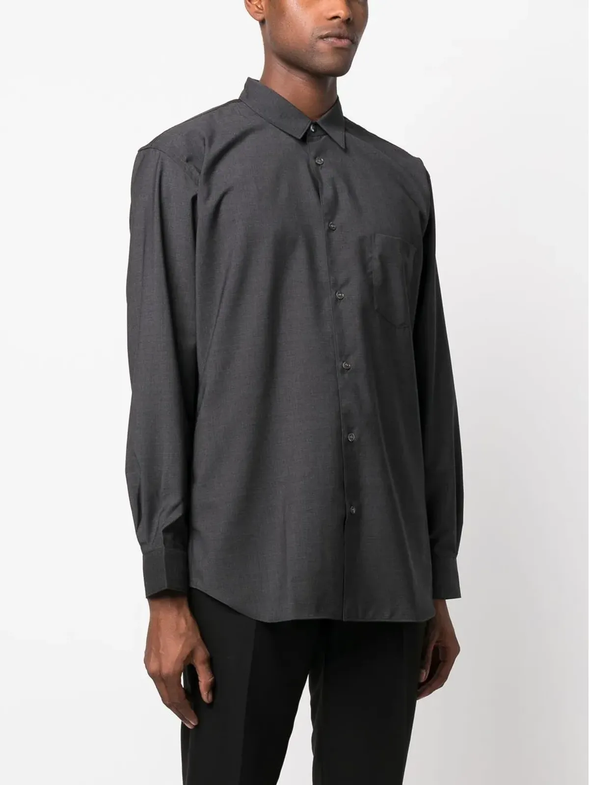 Comme Des Garçons Shirt チェストパッチポケットシャツ グレー - 画像3