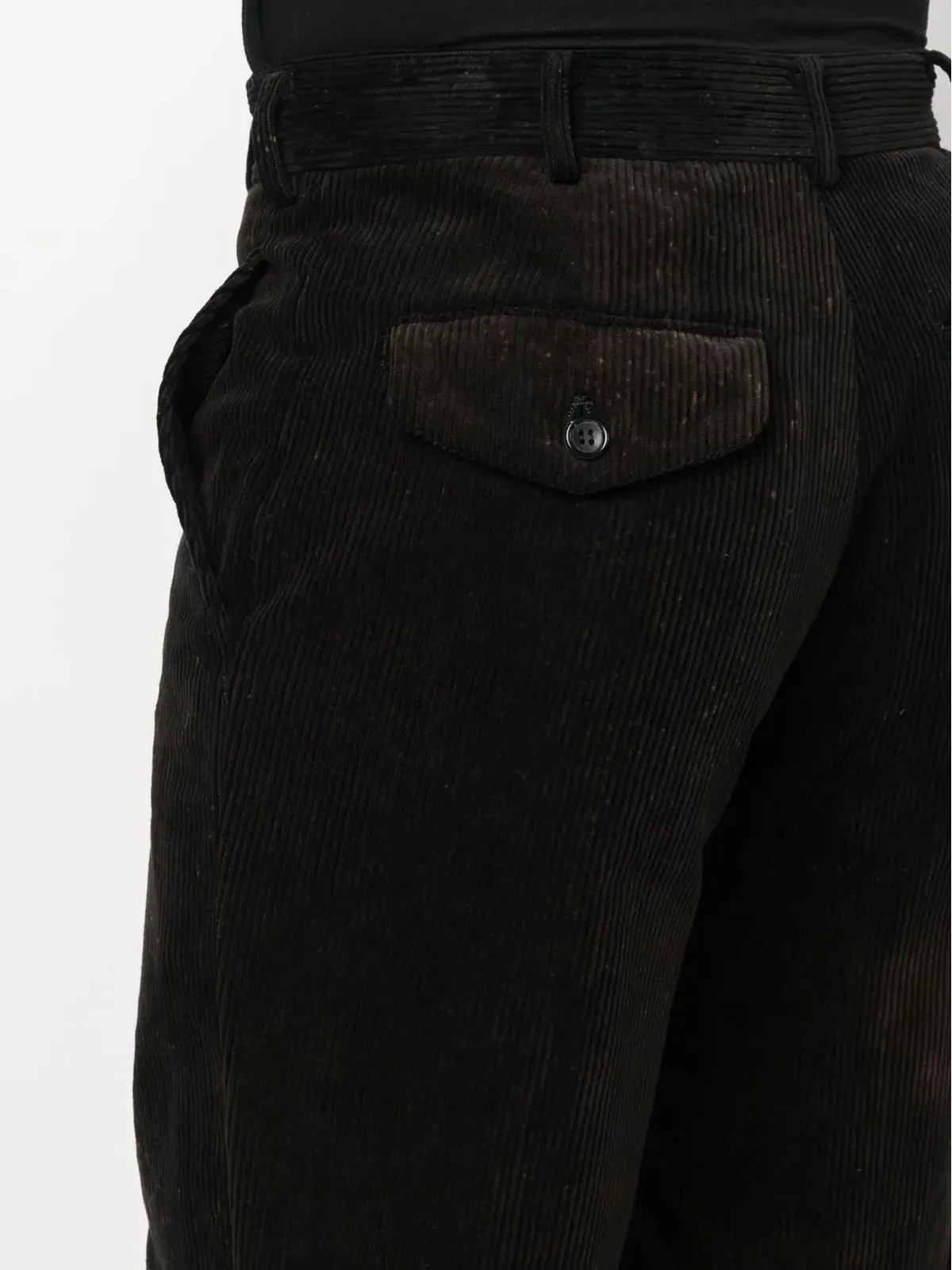 Black Comme Des Garçons クロップド コーデュロイパンツ - 画像5