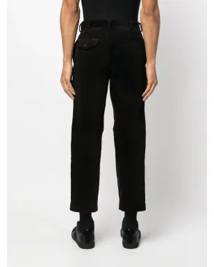 Black Comme Des Garçons クロップド コーデュロイパンツ - サムネイル4