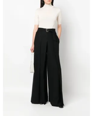 Alberta Ferretti ベルト付きウエストのワイドレッグパンツ - サムネイル2