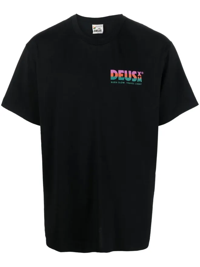 Deus Ex Machina Deus Ex Machina chest-logo crewneck T-shirt - Blackの商品画像