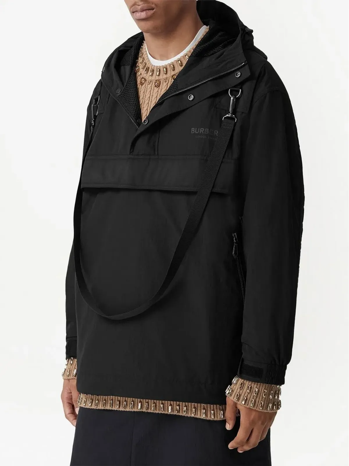 Burberry ロゴプリント ウィンドブレーカー - 画像3