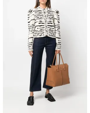 Tod's ロゴパッチ レザートートバッグ - サムネイル2