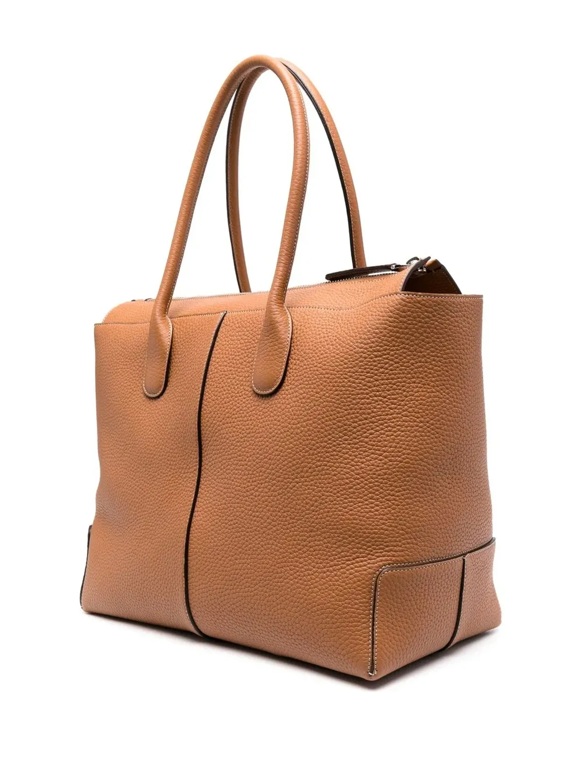 Tod's ロゴパッチ レザートートバッグ - 画像3