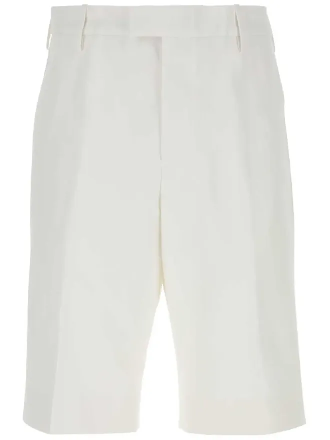 Alexander McQueen Alexander McQueen 膝丈テーラードショーツ - Whiteの商品画像