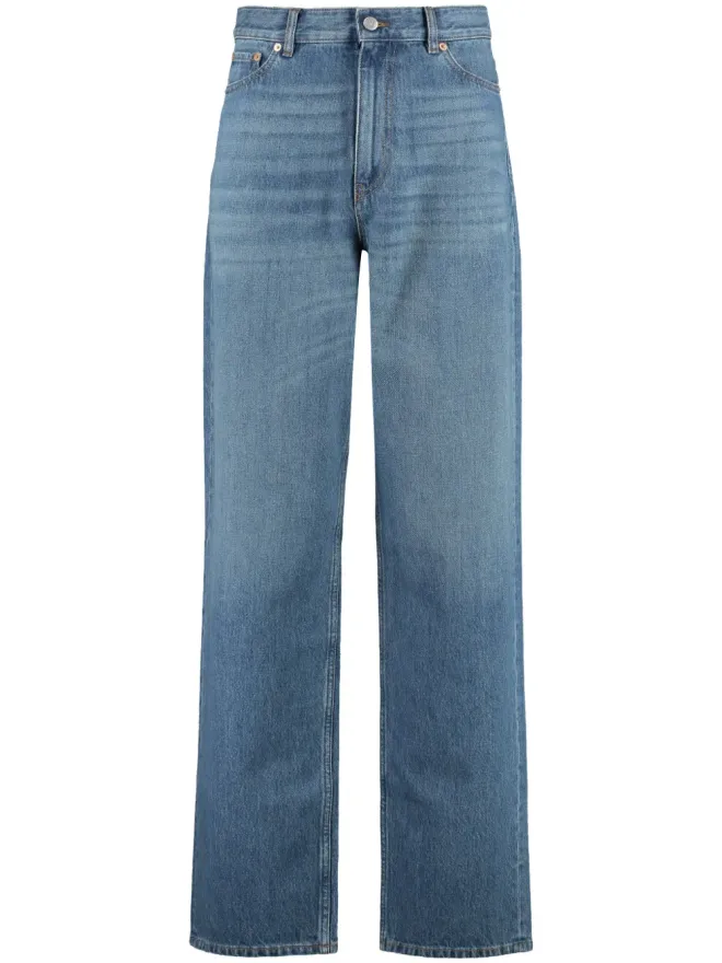 Valentino Garavani Valentino Garavani ハイライズ・ワイドレッグジーンズ - ブルーの商品画像