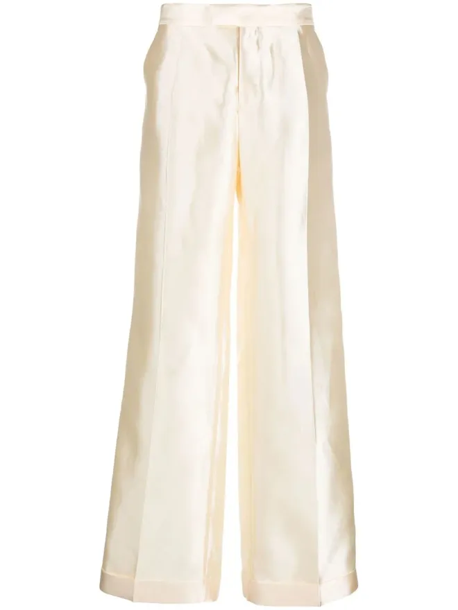 Maison Margiela Maison Margiela ストレートレッグ シルクパンツの商品画像