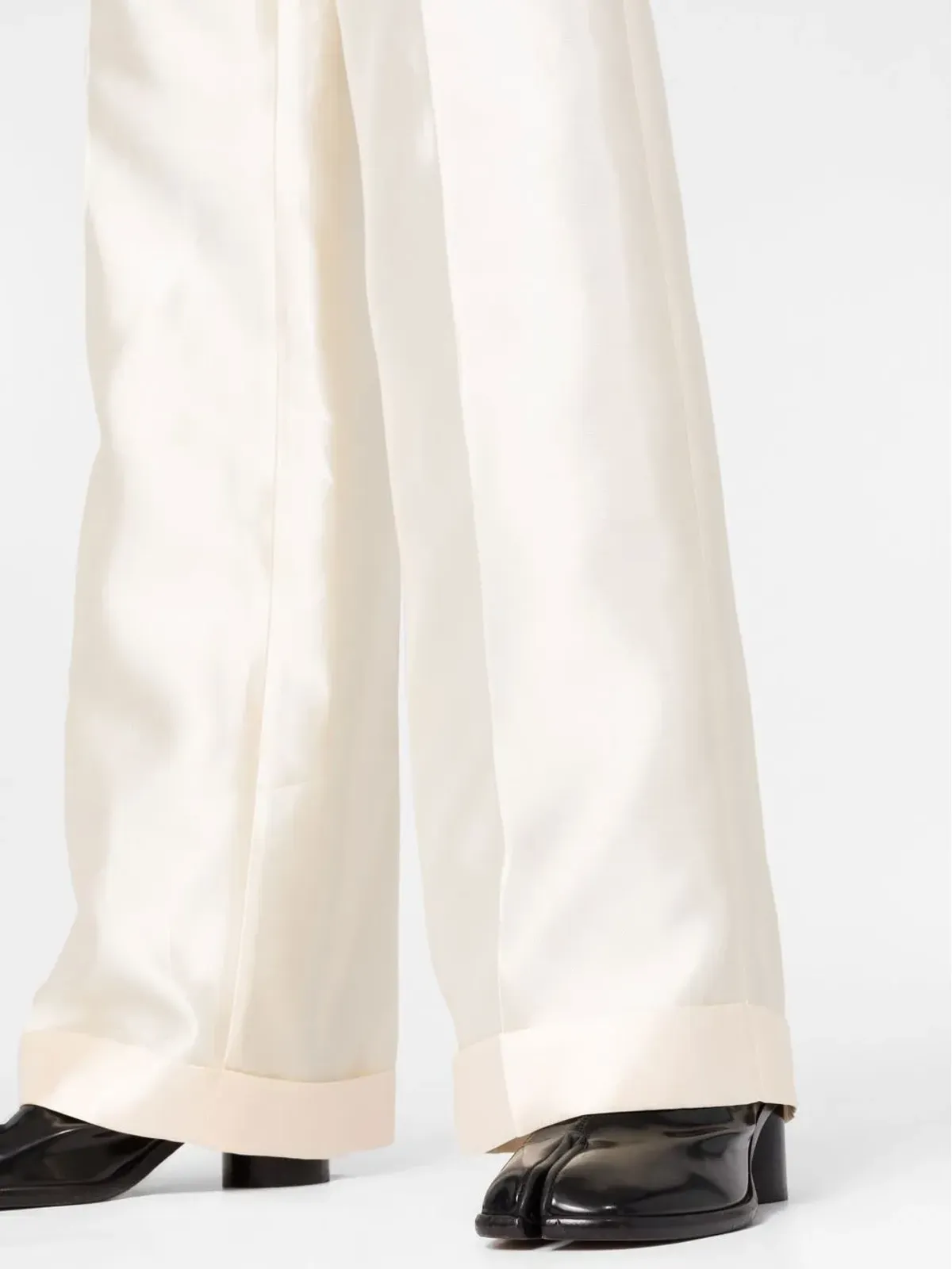 Maison Margiela ストレートレッグ シルクパンツ - 画像3