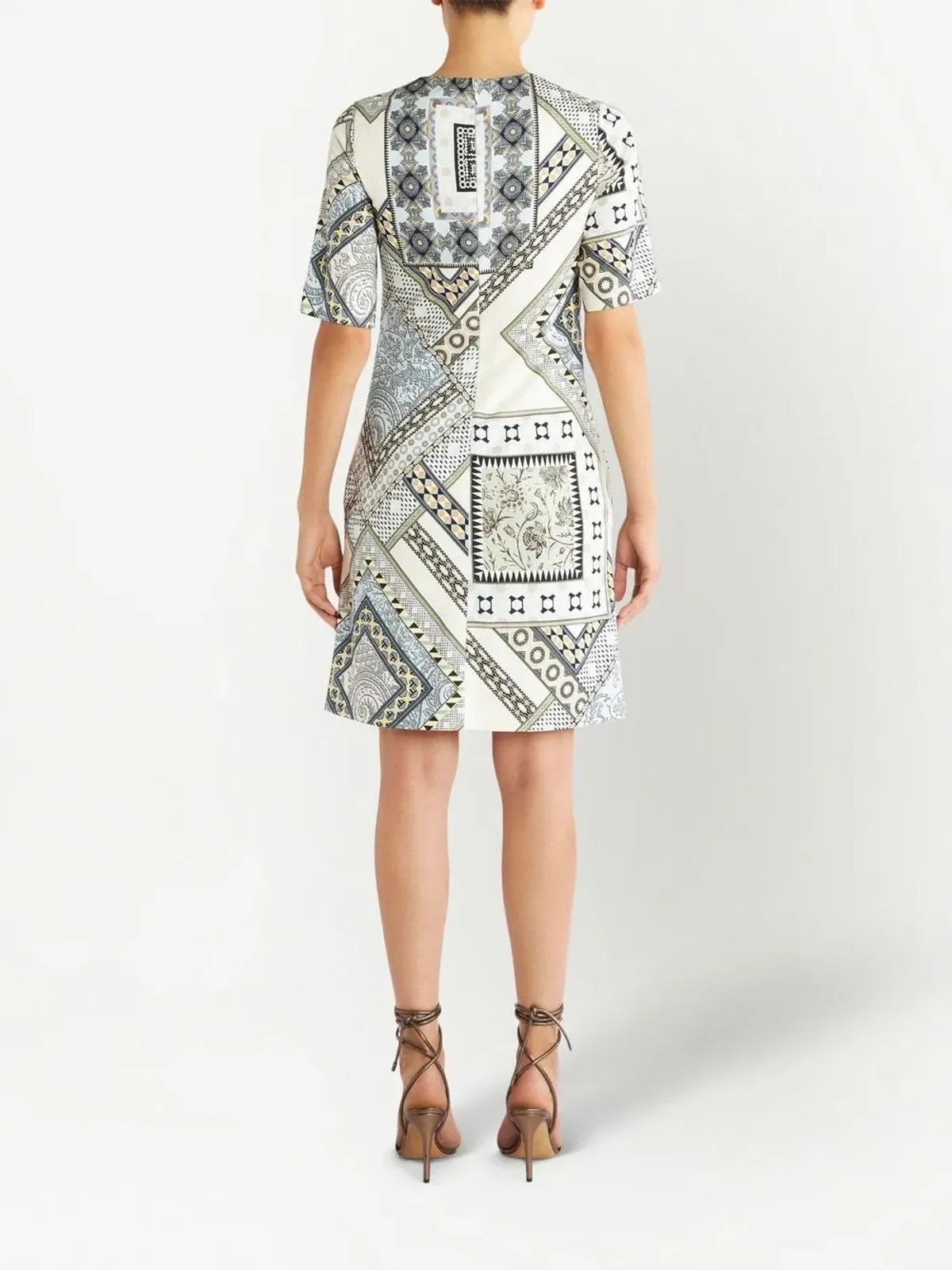 ETRO パッチワークプリント シフトドレス - 画像3
