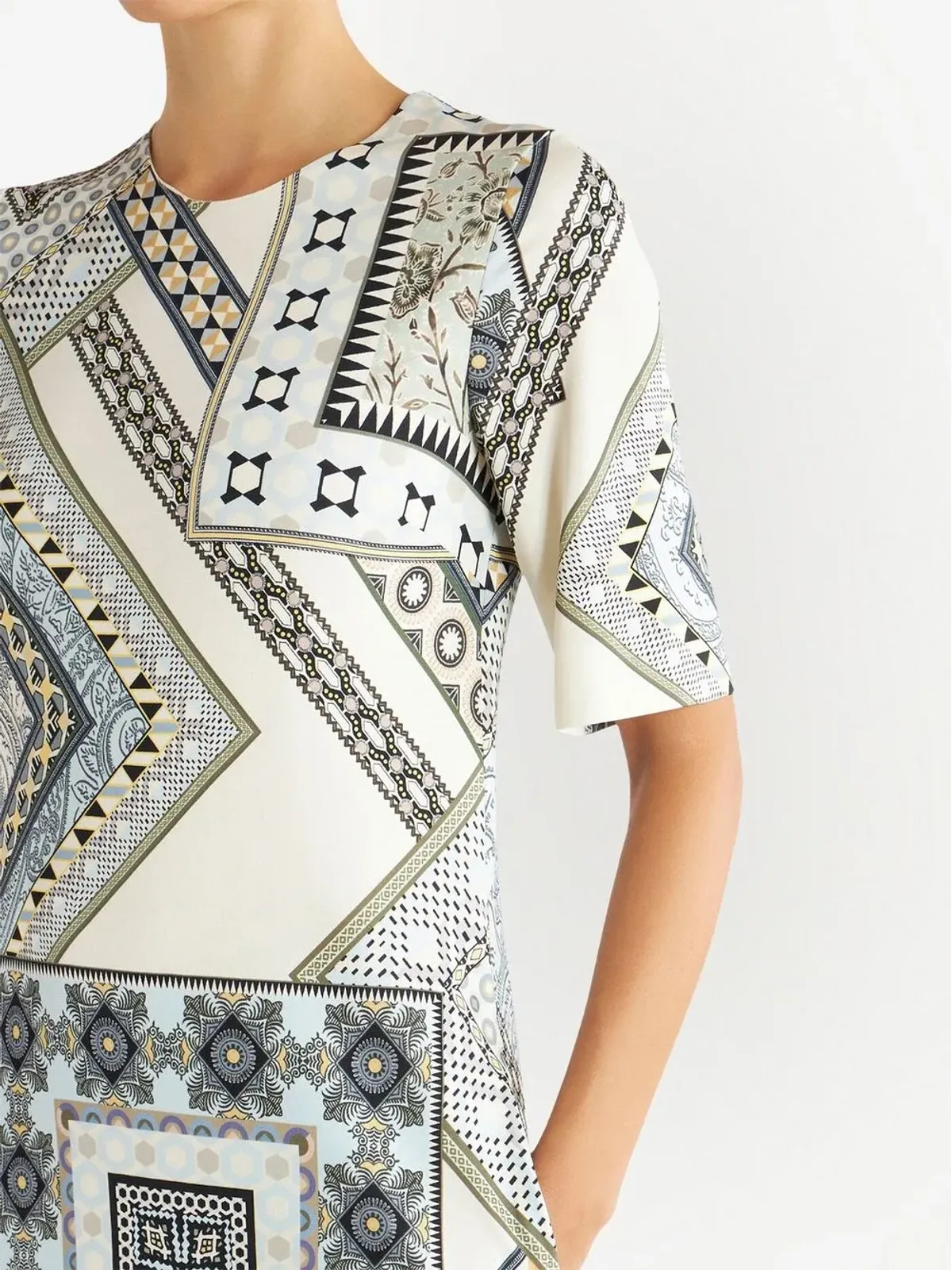 ETRO パッチワークプリント シフトドレス - 画像4