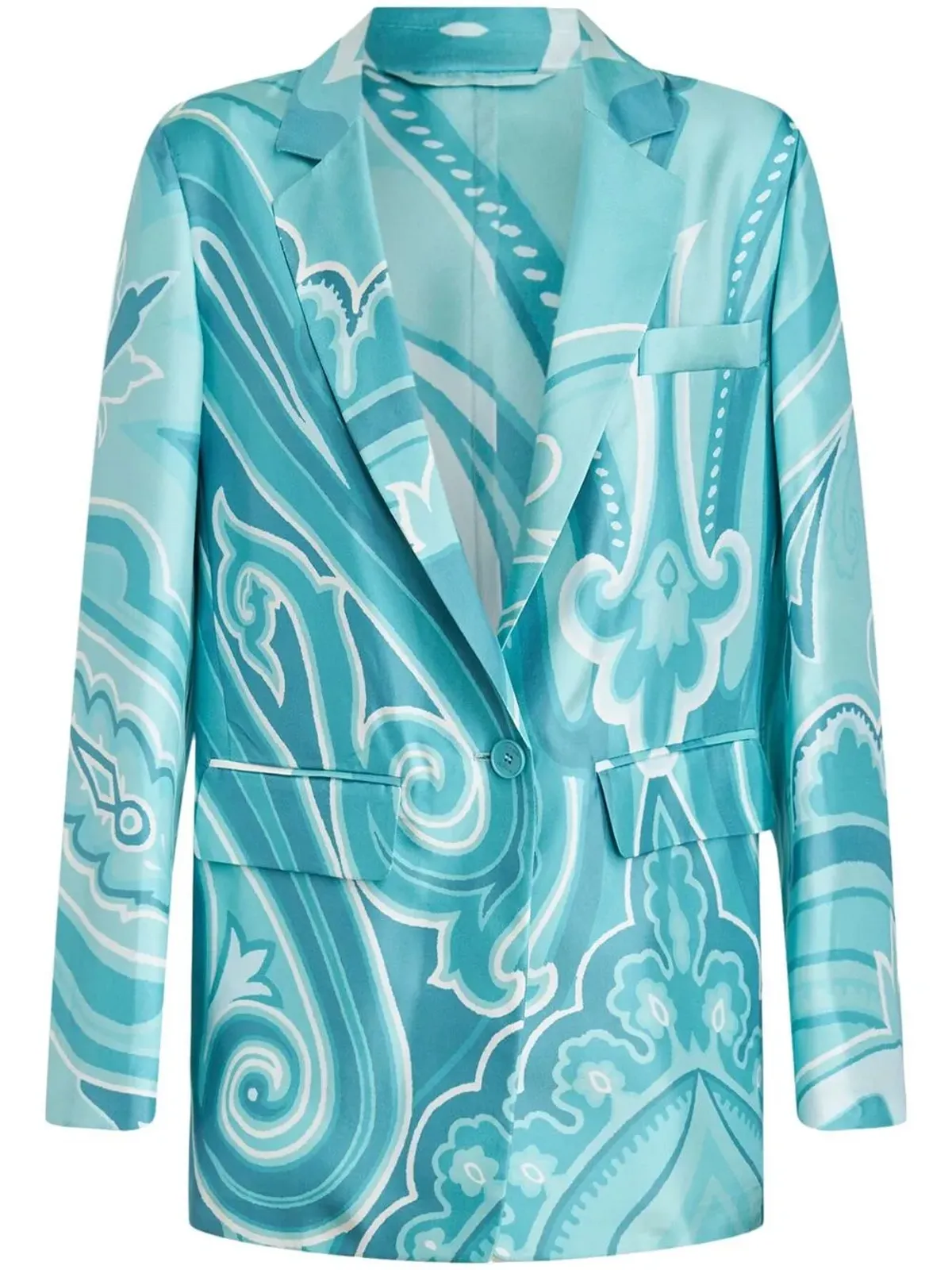 ETRO スワールプリント シルク ブレザー - 画像1