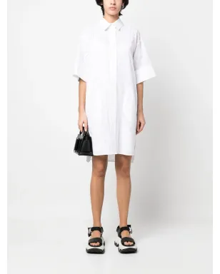 Karl Lagerfeld ブロderie anglaise ミニシャツドレス - White - サムネイル2