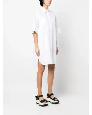 Karl Lagerfeld ブロderie anglaise ミニシャツドレス - White - サムネイル3