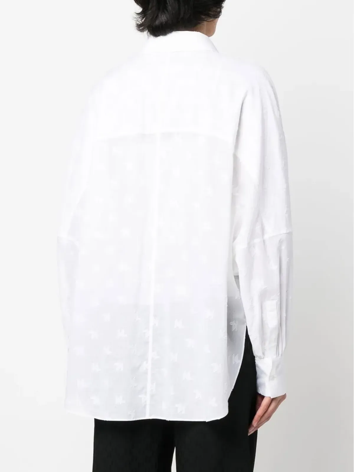 Karl Lagerfeld ロングスリーブ モノグラム コットン シャツ - 画像4
