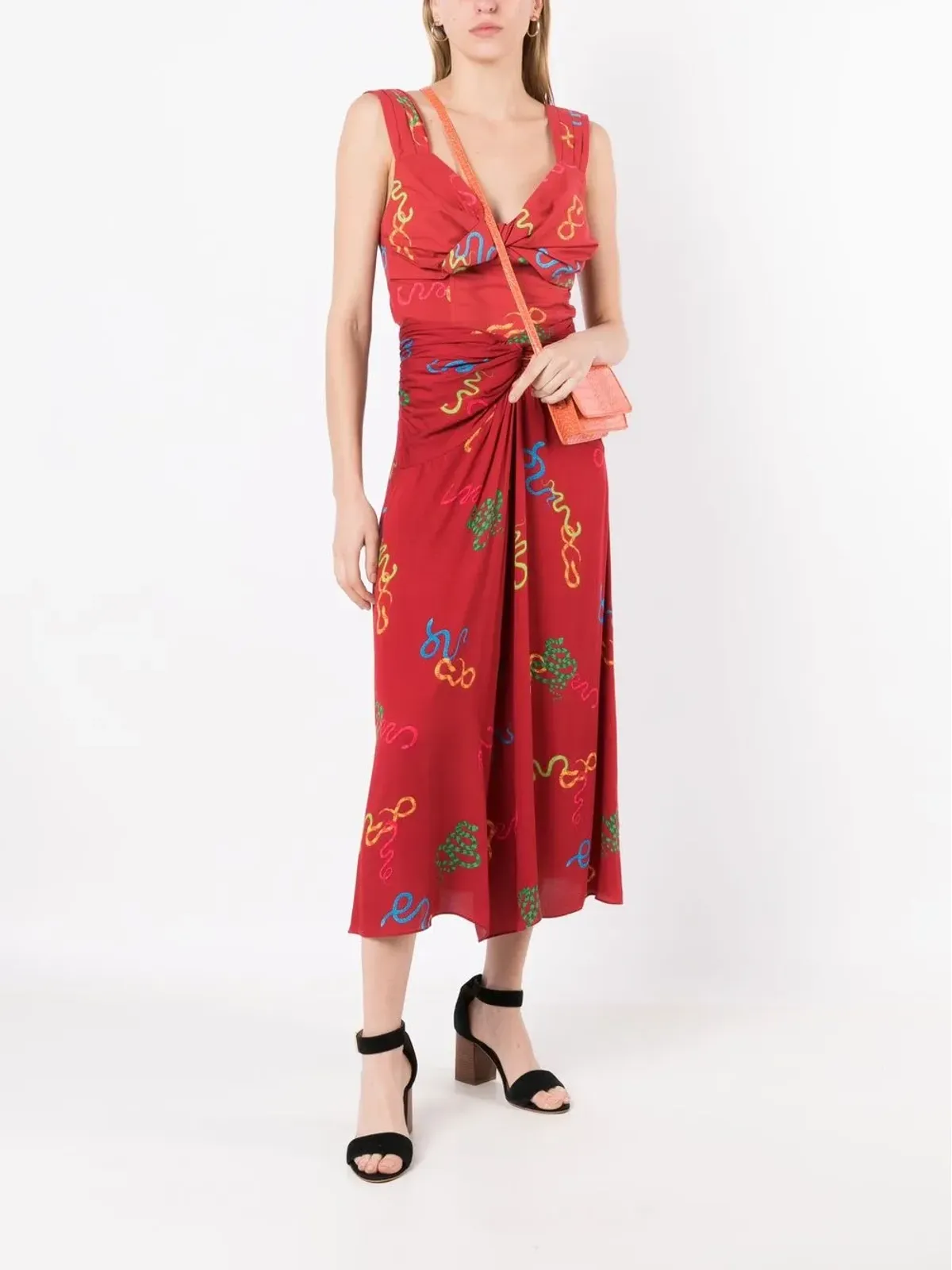 Isolda レトルシド motif-print クロップトップ - 画像2
