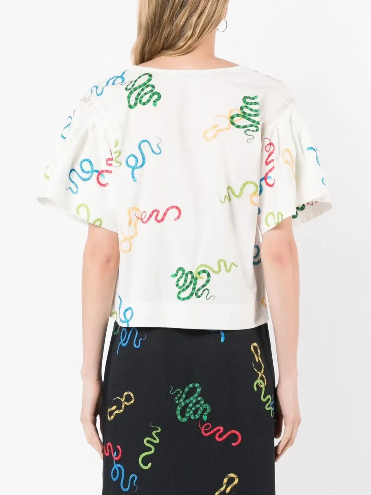 Isolda ソフィア モチーフプリント Tシャツ - 画像4