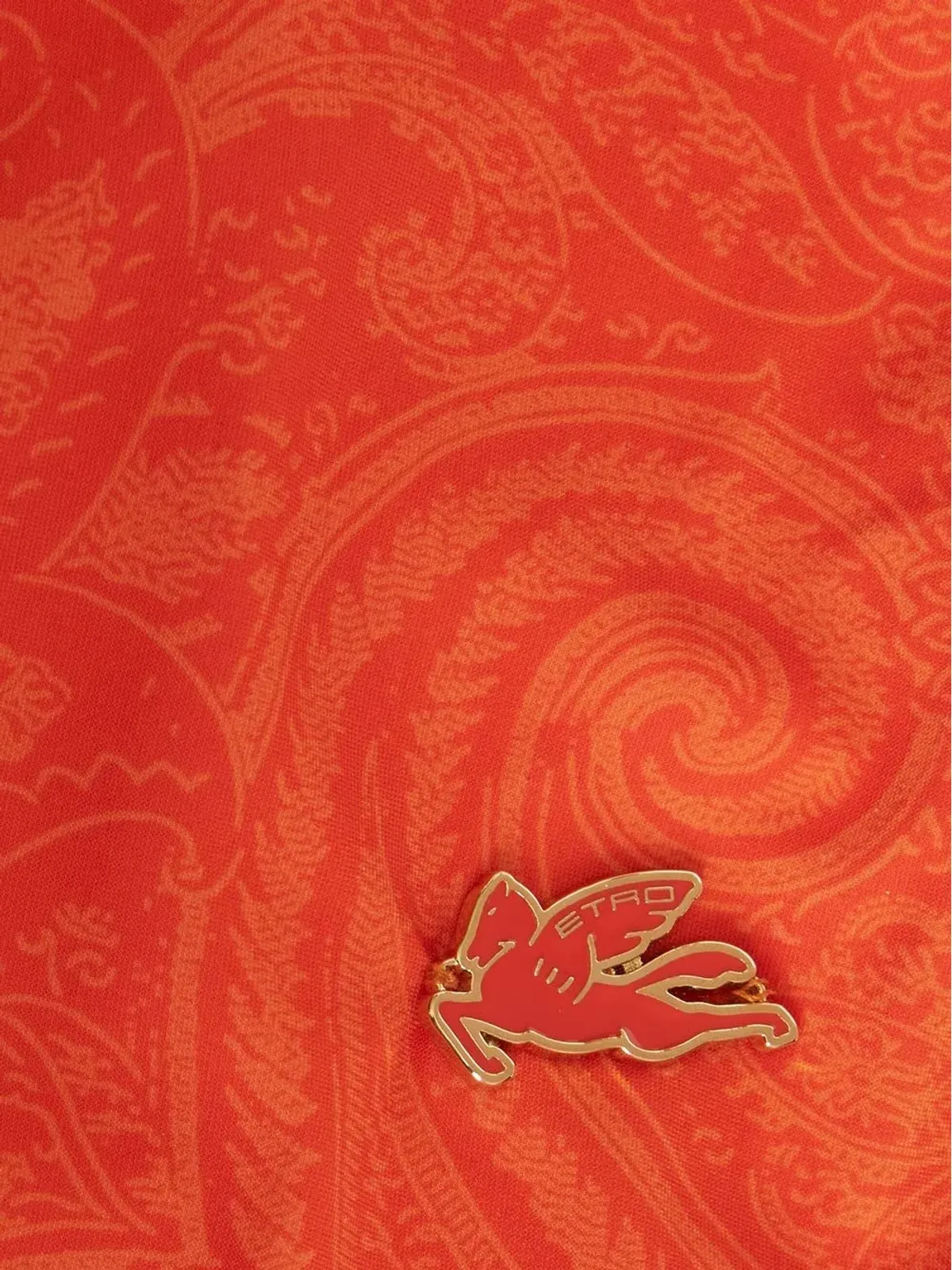 ETRO ペイズリープリント ノースリーブ水着 - オレンジ - 画像5