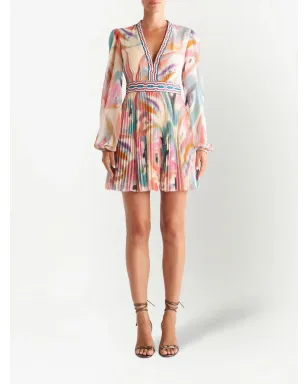 ETRO ペイズリープリント Vネック ミニドレス - サムネイル2