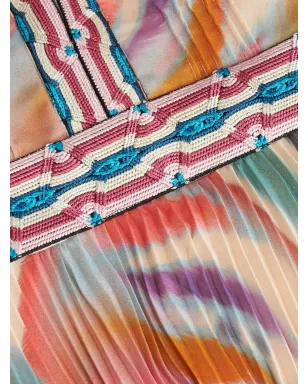 ETRO ペイズリープリント Vネック ミニドレス - サムネイル4