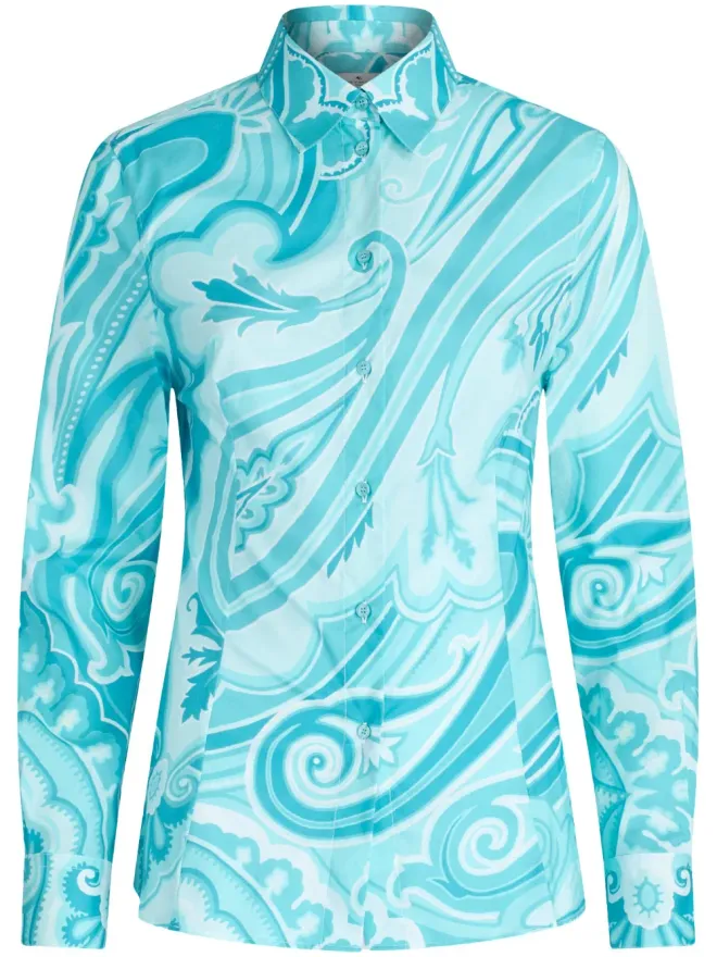 ETRO ETRO ペイズリープリント長袖シャツの商品画像