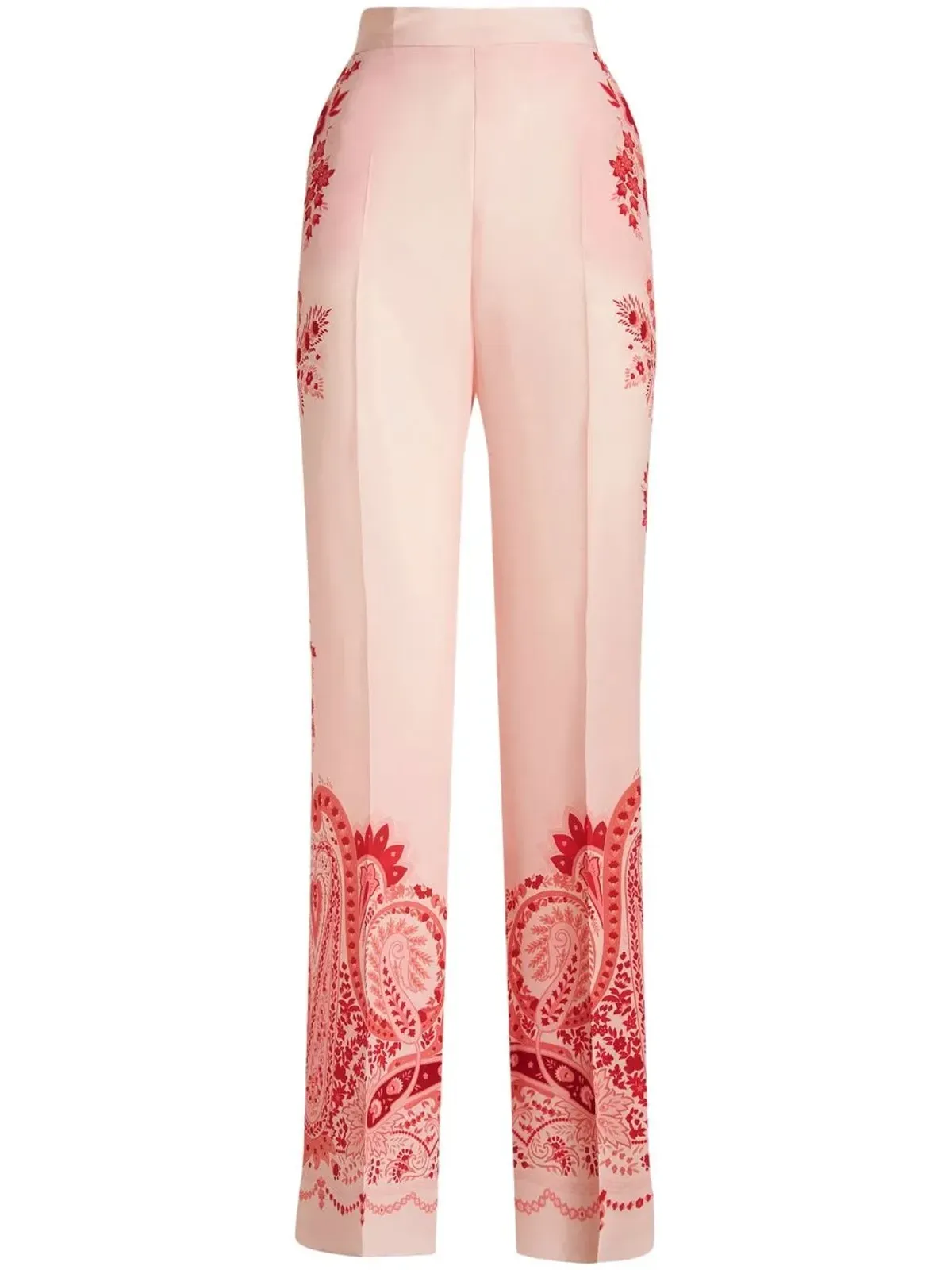 ETRO ペイズリープリント シルクパンツ - 画像1