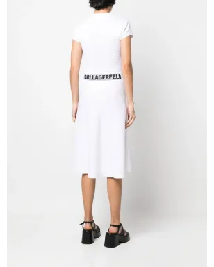 Karl Lagerfeld 半袖ニットミディドレス - サムネイル4