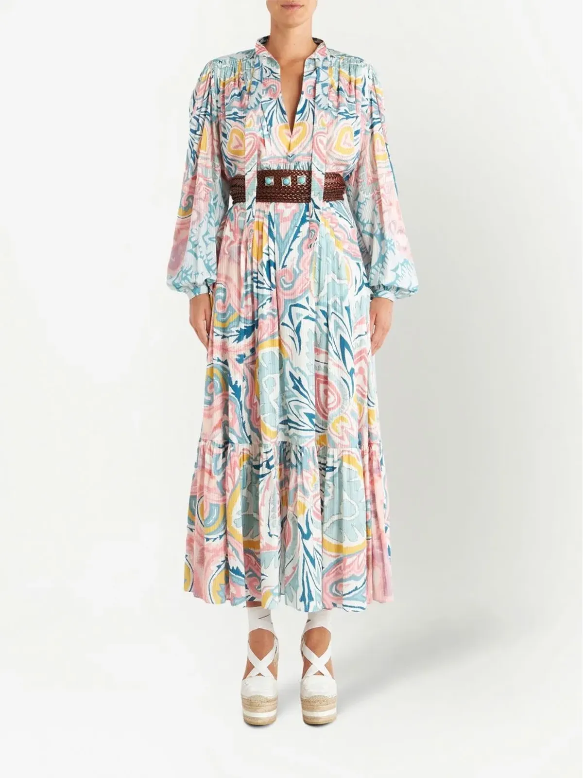 ETRO グラフィックプリント パッシー・ボウ ブラウス - ブルー - 画像2