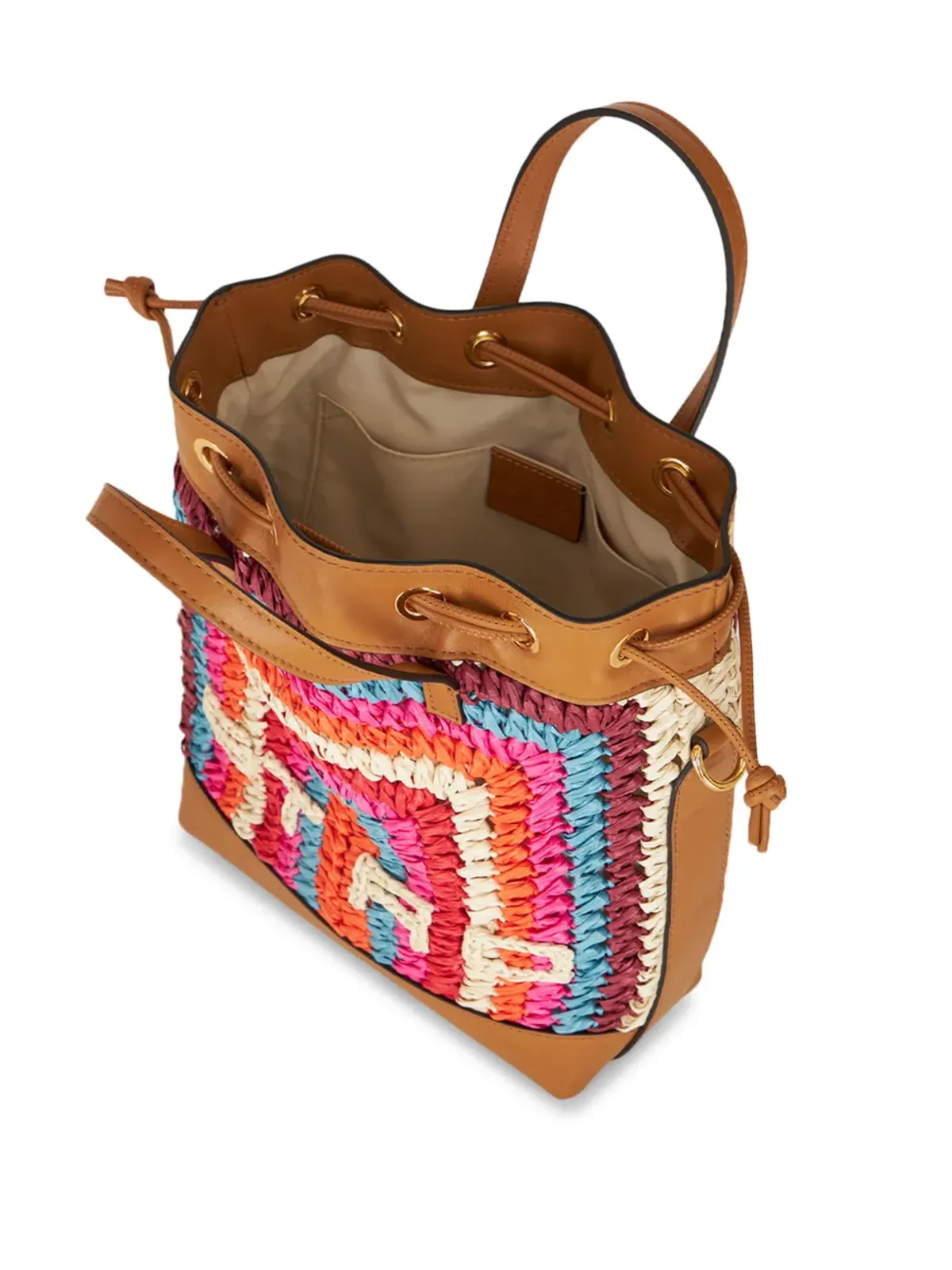 ETRO クロシェ ロゴディテール トートバッグ - Brown - 画像5
