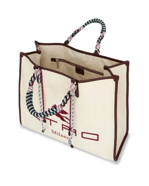 ETRO ロゴ刺繍トートバッグ - サムネイル5