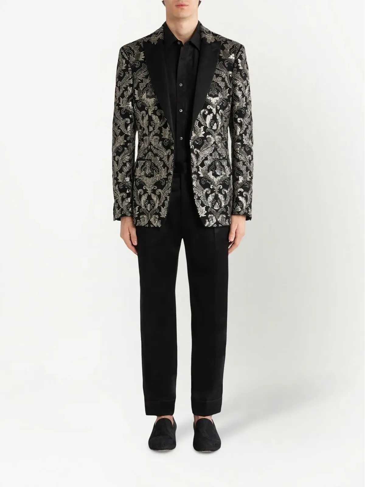 ETRO ビーズ装飾のシングルブレストブレザー - 画像2