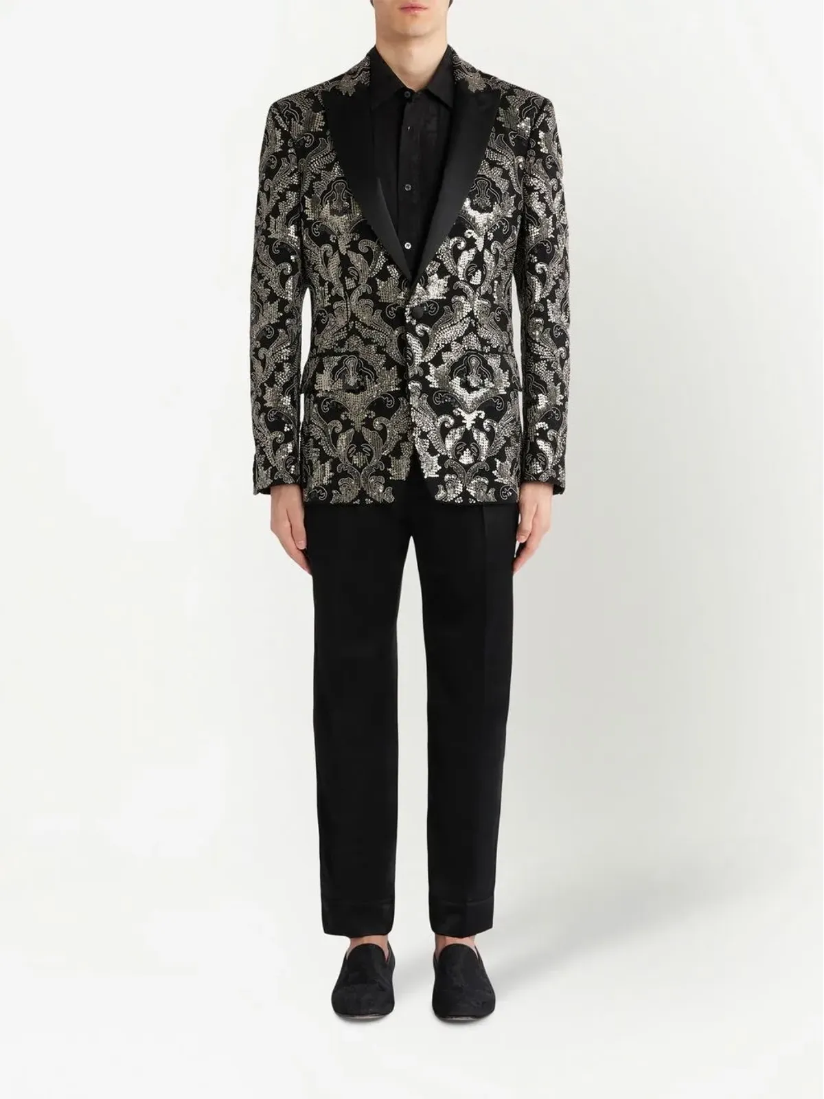 ETRO ビーズ装飾のシングルブレストブレザー - 画像3