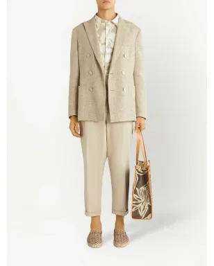 ETRO ストレートレッグ クロップドパンツ - サムネイル2