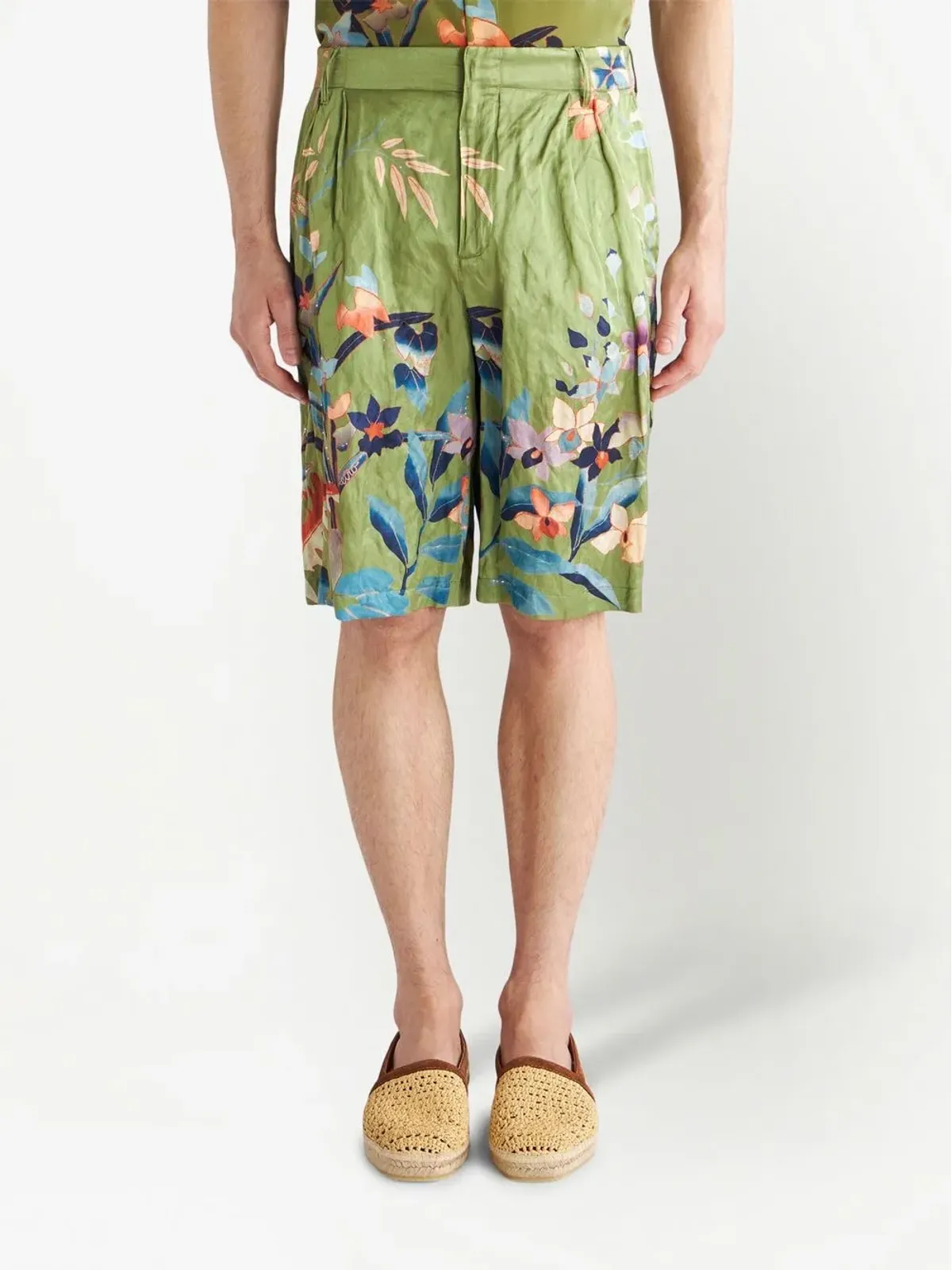 ETRO 花柄プリントデッキショーツ - 画像3
