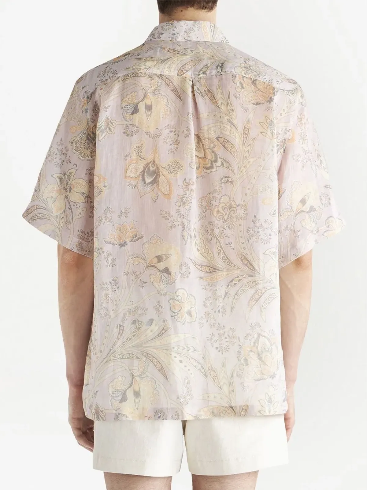 ETRO 花柄プリント半袖シャツ - ピンク - 画像3