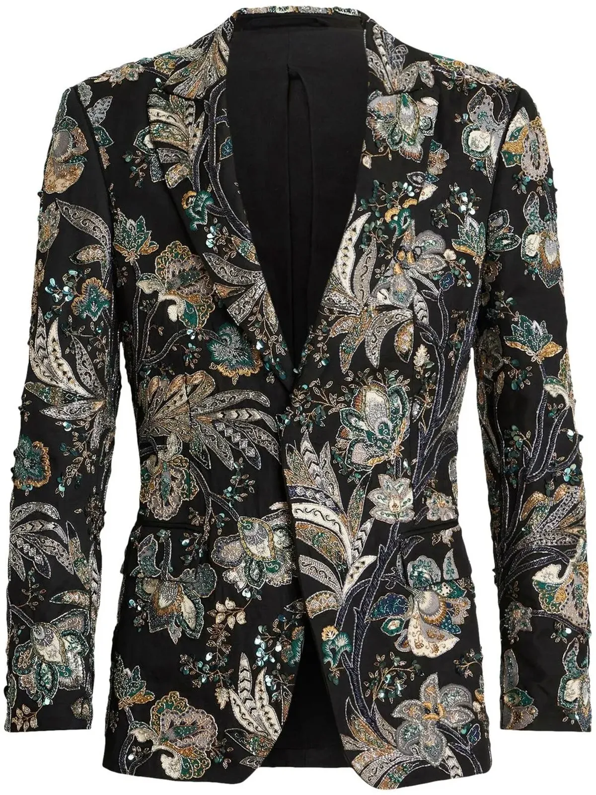 ETRO 花柄ジャカードのシングルブレストブレザー - 画像1