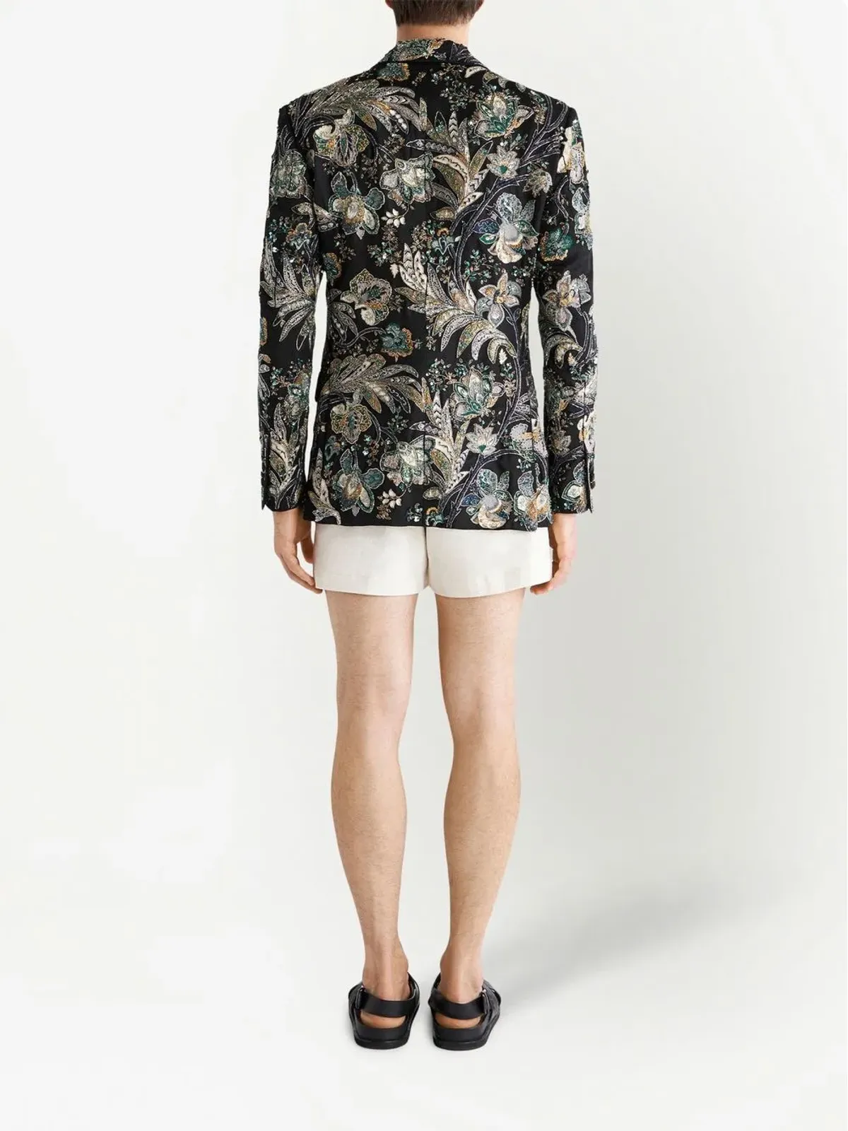 ETRO 花柄ジャカードのシングルブレストブレザー - 画像4