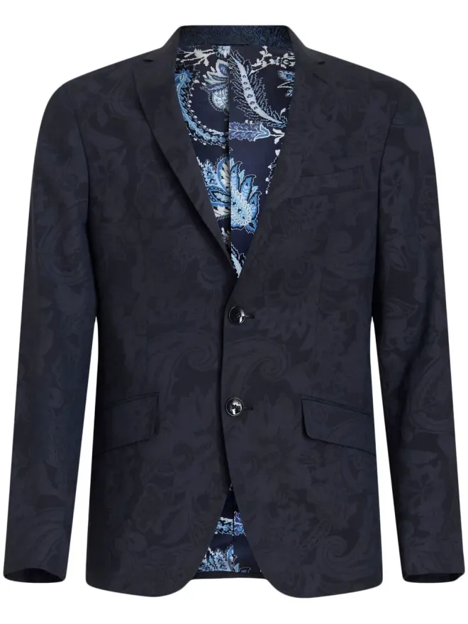 ETRO ETRO ジャカード柄 シングルブレスト ブレザーの商品画像