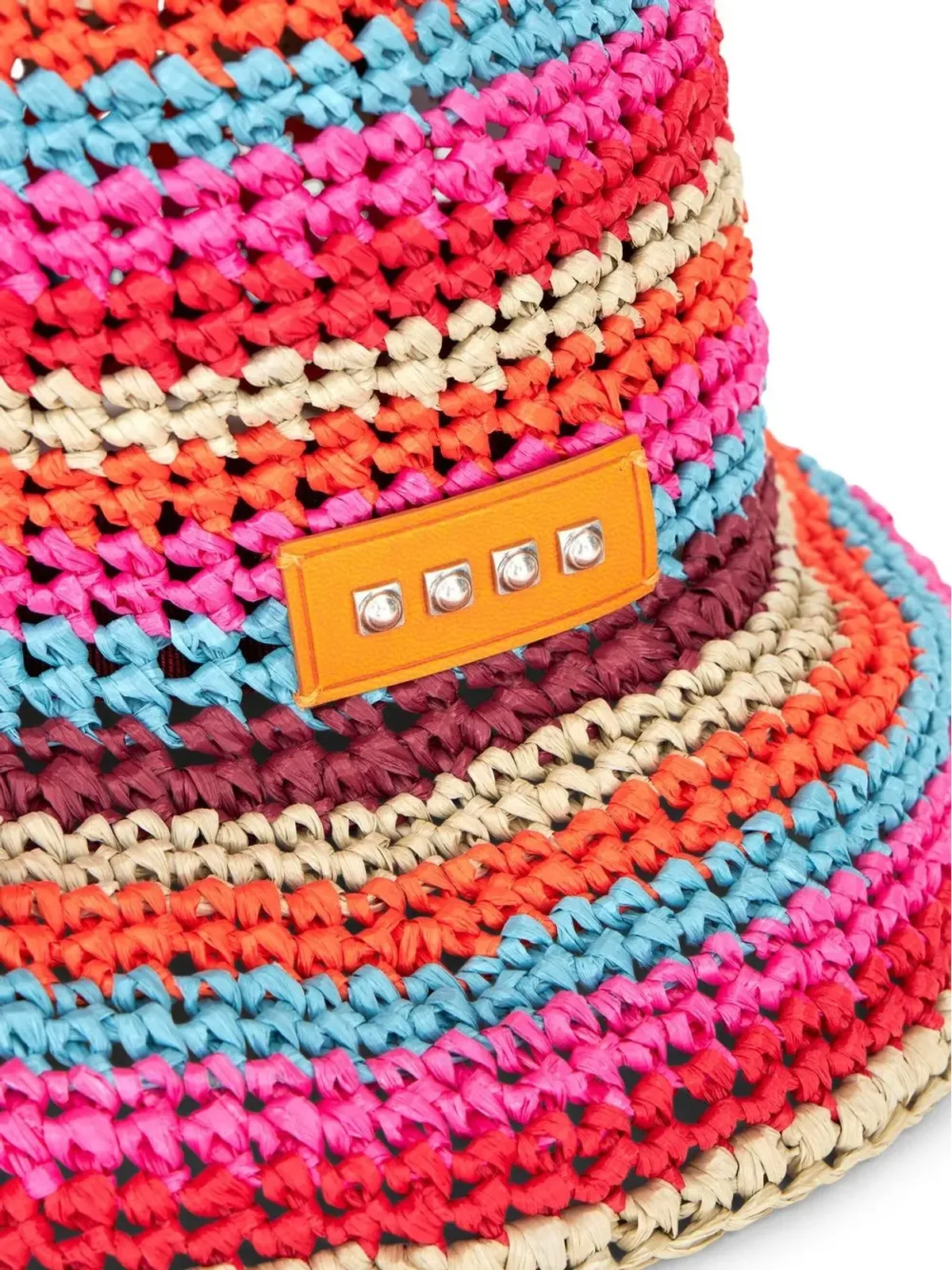 ETRO crochet striped bucket hat - 画像2