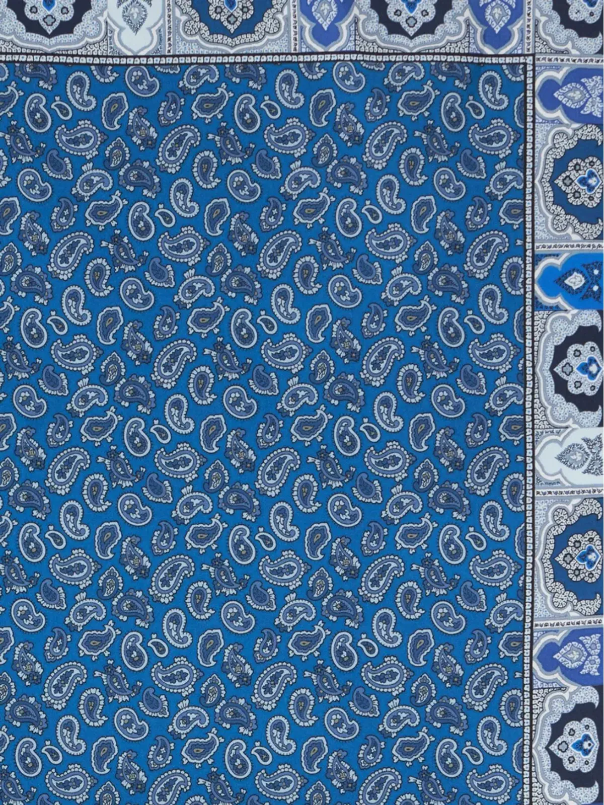 ETRO ペイズリープリント シルク ポケットチーフ - 画像2