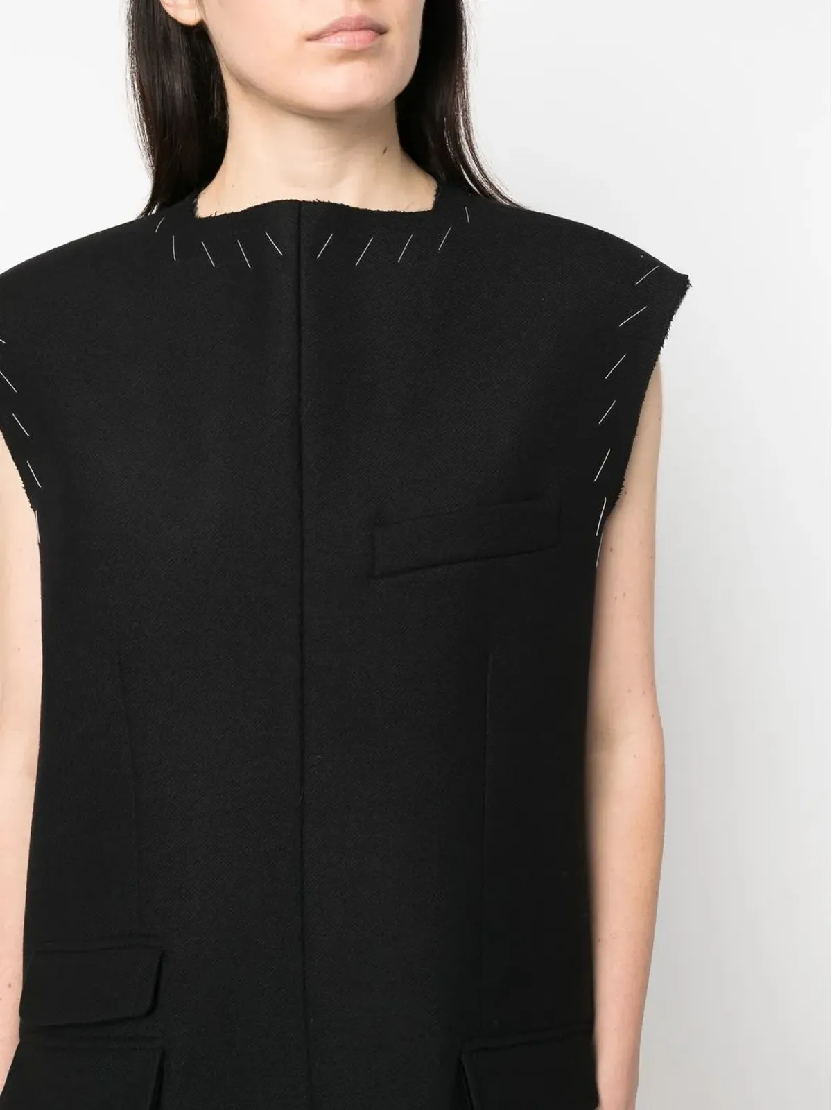 Maison Margiela ワークインプログレス ウールドレス - 画像5