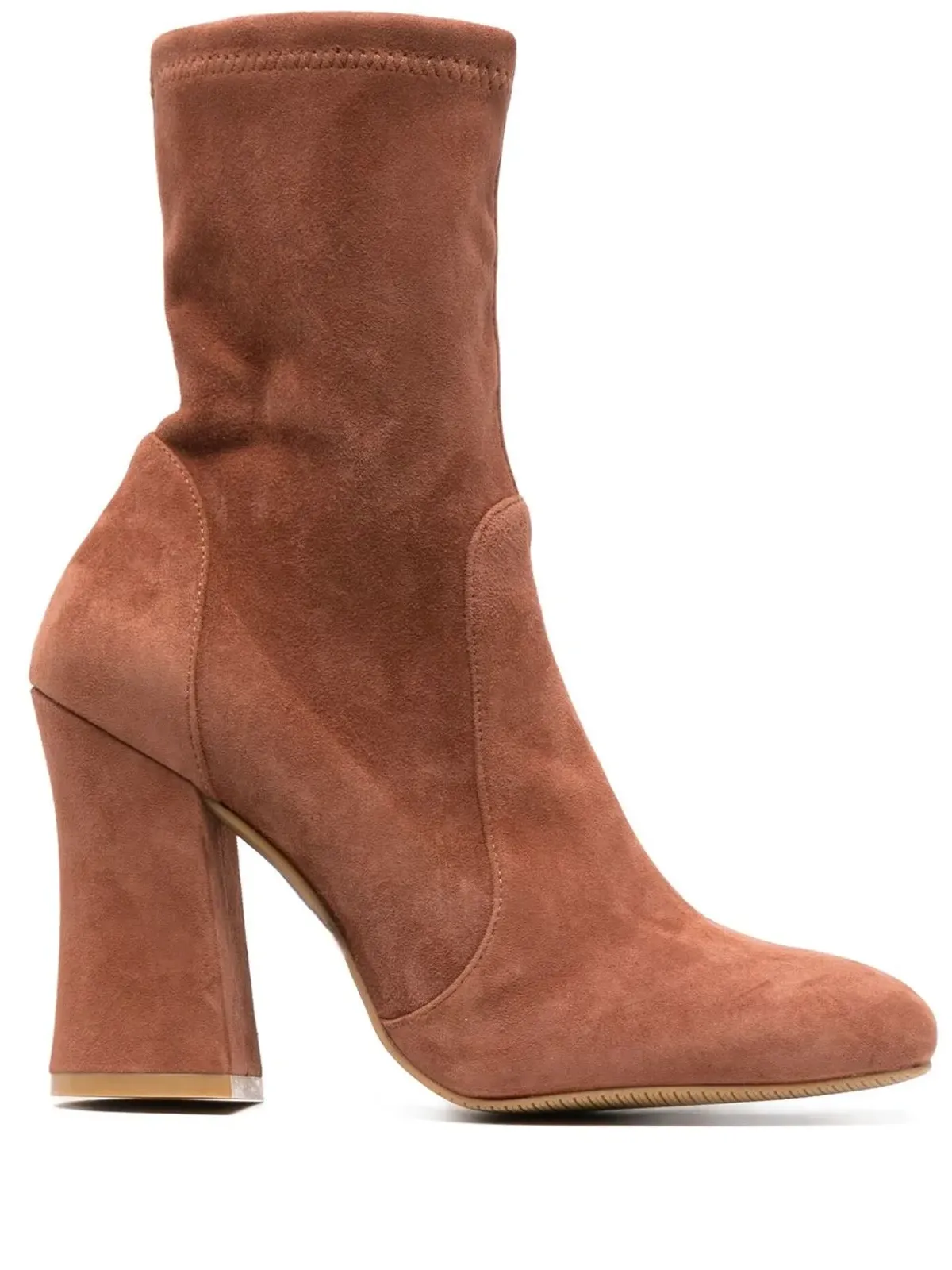 Stuart Weitzman ブロックヒールブーツ（ブラウン） - 画像1