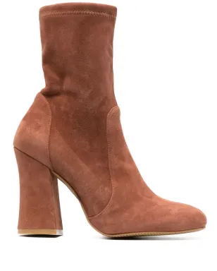 Stuart Weitzman ブロックヒールブーツ（ブラウン） - サムネイル1