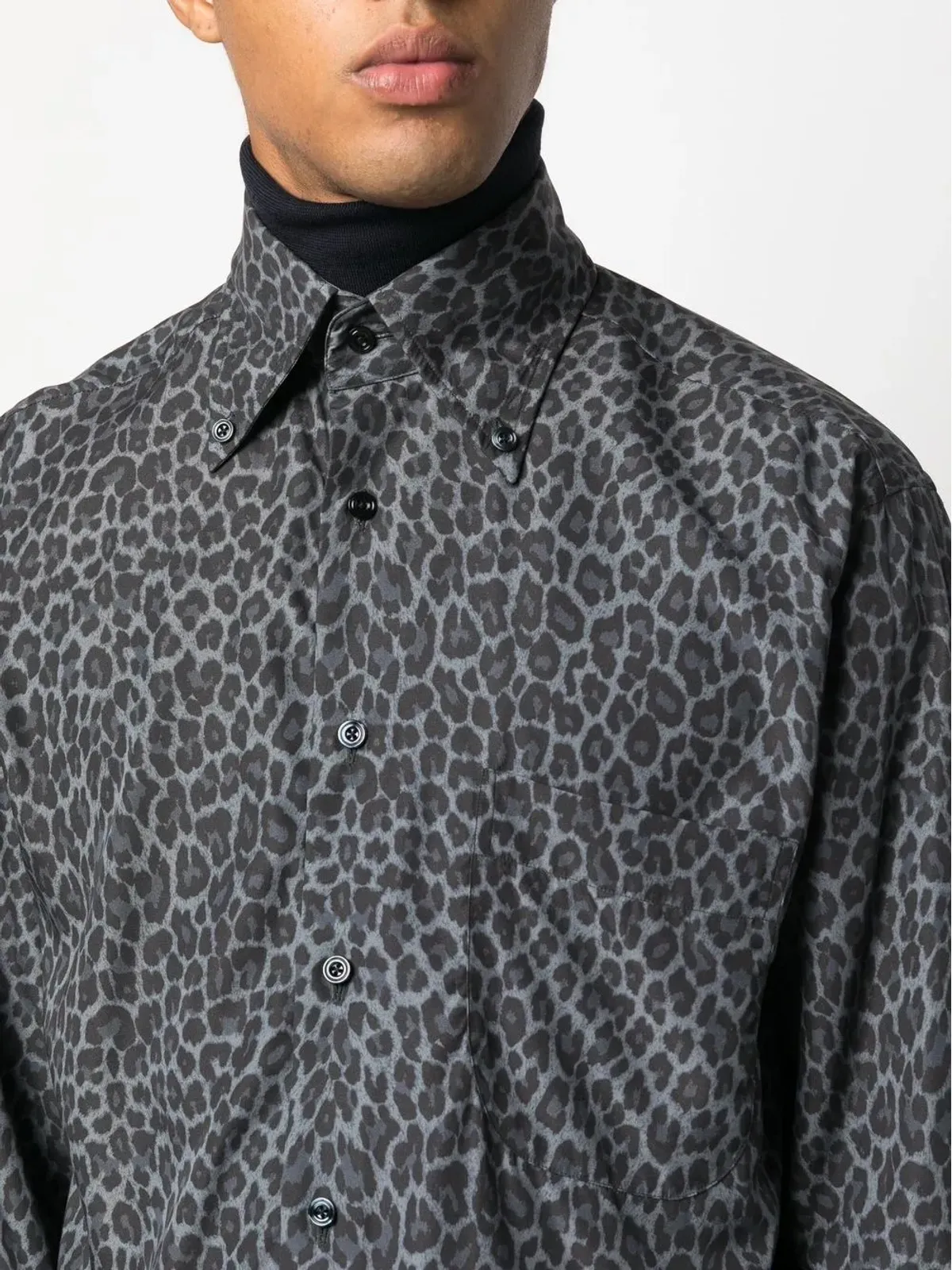TOM FORD レオパード柄長袖シャツ - 画像5